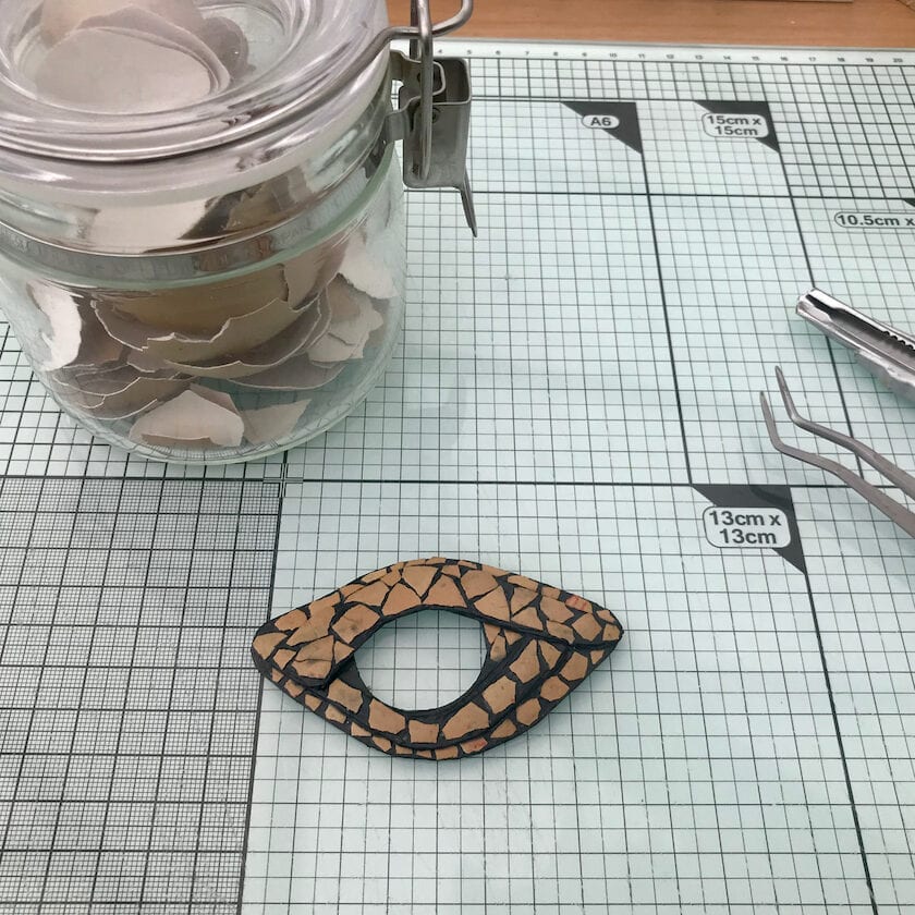 Paper scales for dragon eye